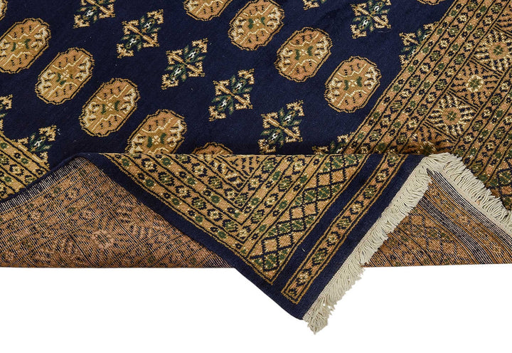 5x7 Blue Geometric Oushak Rug - 51540