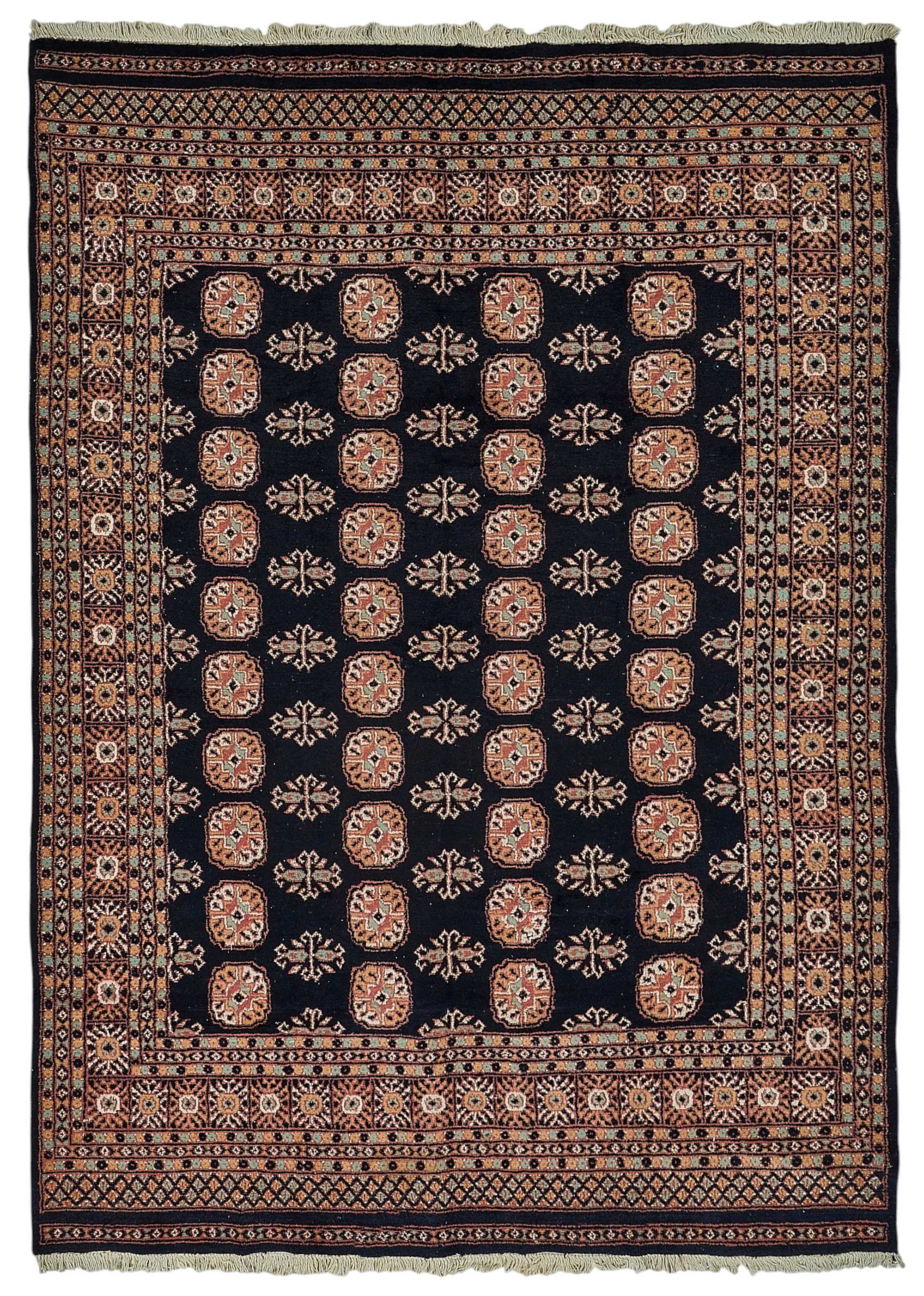 6x9 Blue Floral Oushak Rug - 51544