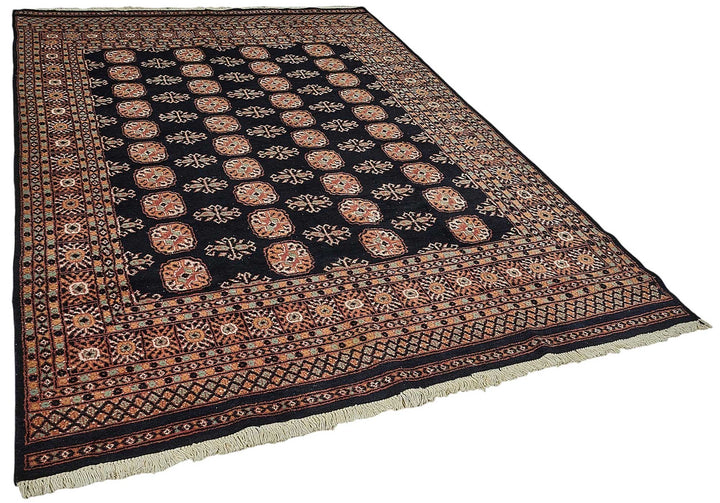 6x9 Blue Floral Oushak Rug - 51544