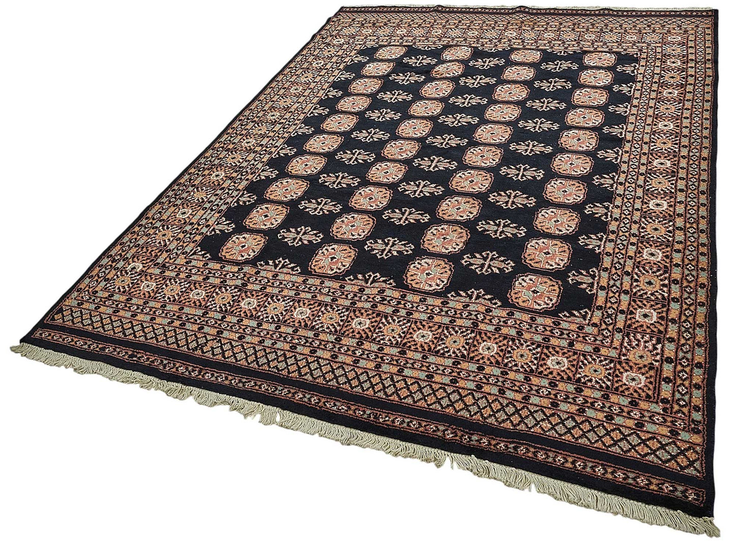 6x9 Blue Floral Oushak Rug - 51544