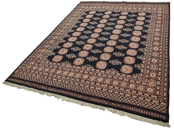 6x9 Blue Floral Oushak Rug - 51544