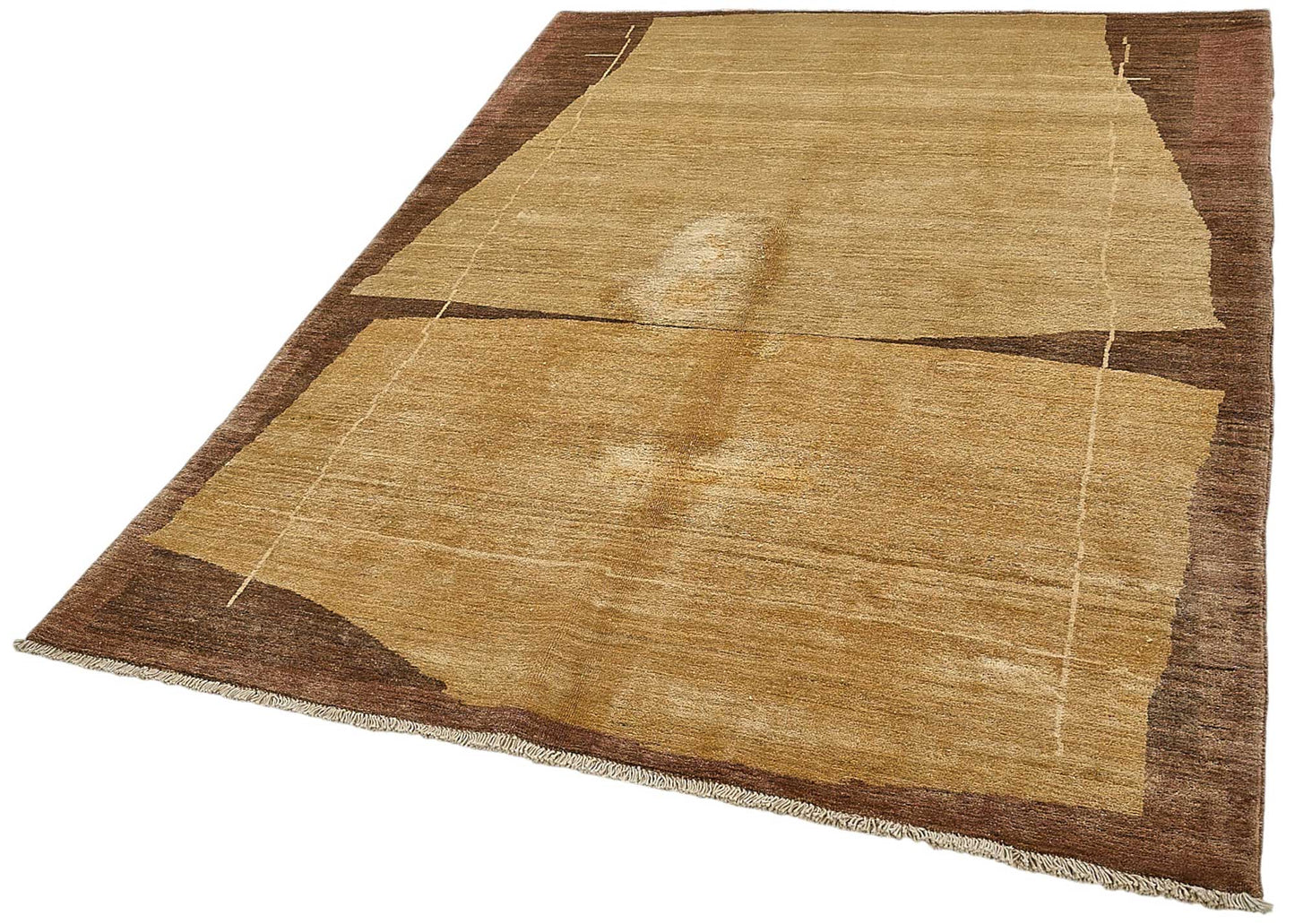 5x8 Beige Turkish Contemporary Oushak Rug - 51547