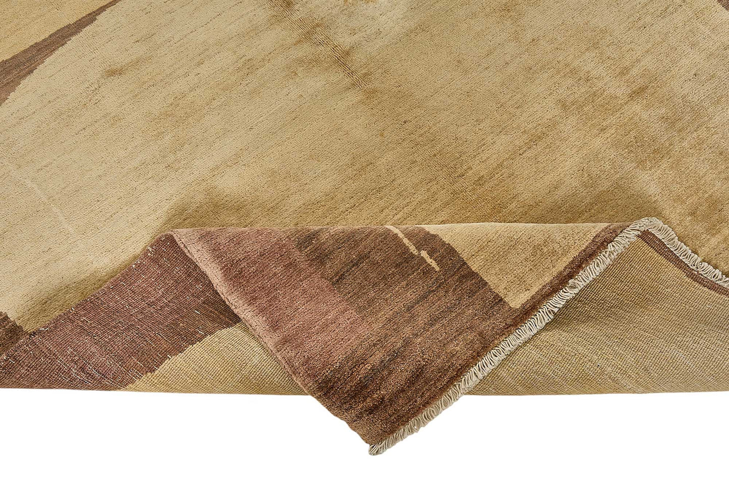 5x8 Beige Turkish Contemporary Oushak Rug - 51547