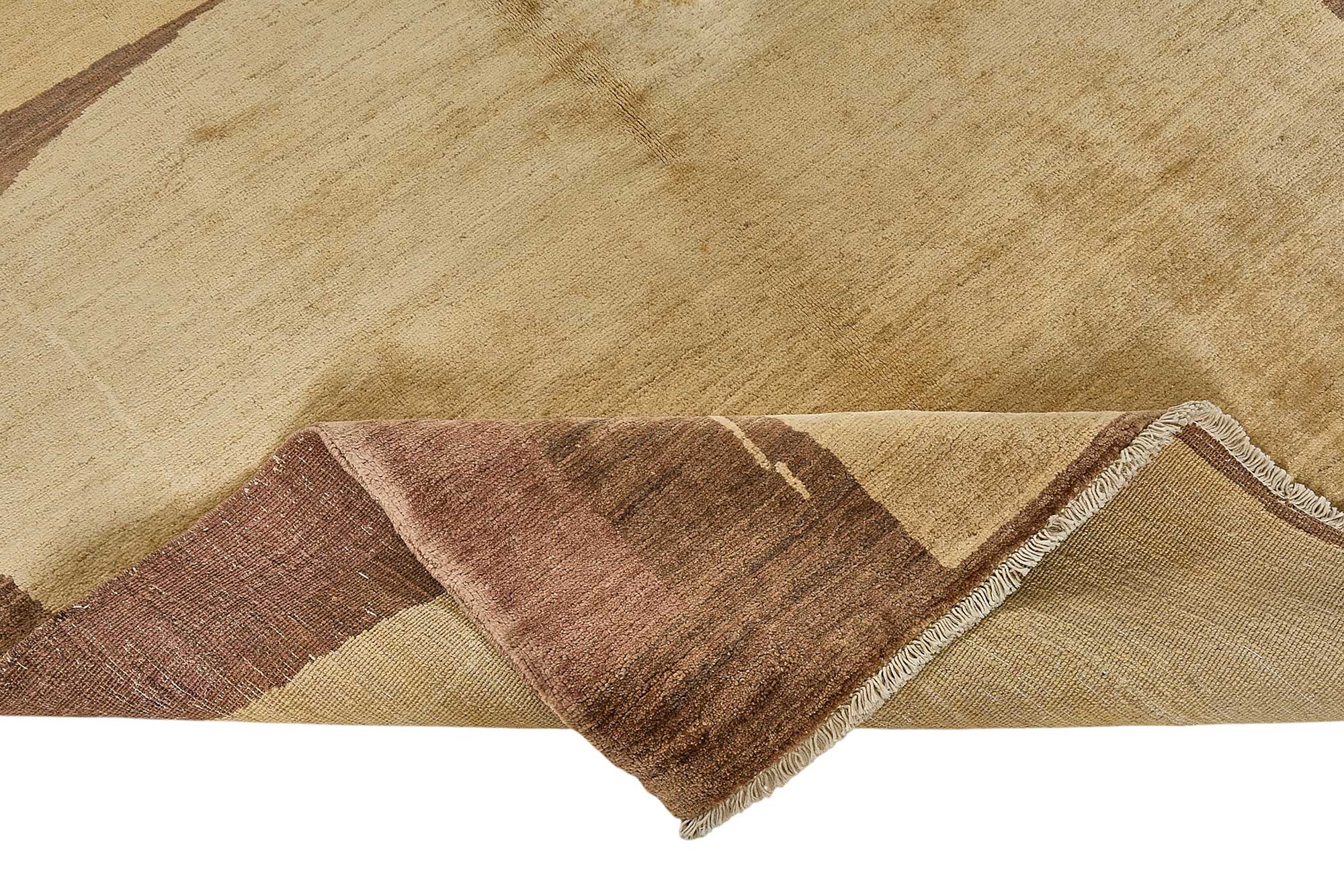 5x8 Beige Turkish Contemporary Oushak Rug - 51547