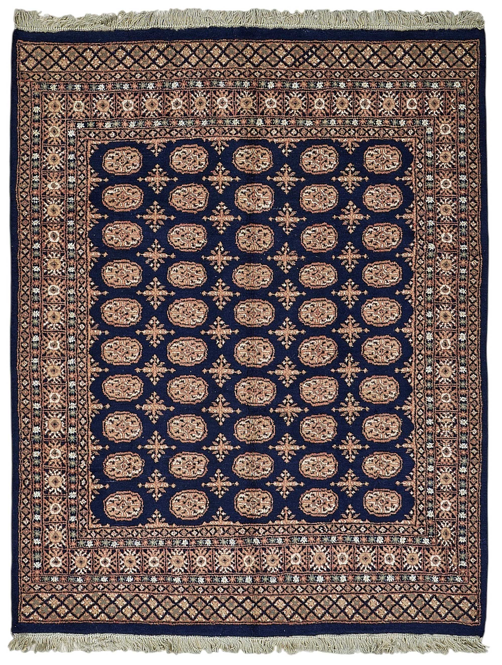 5x6 Blue Geometric Oushak Rug - 51548