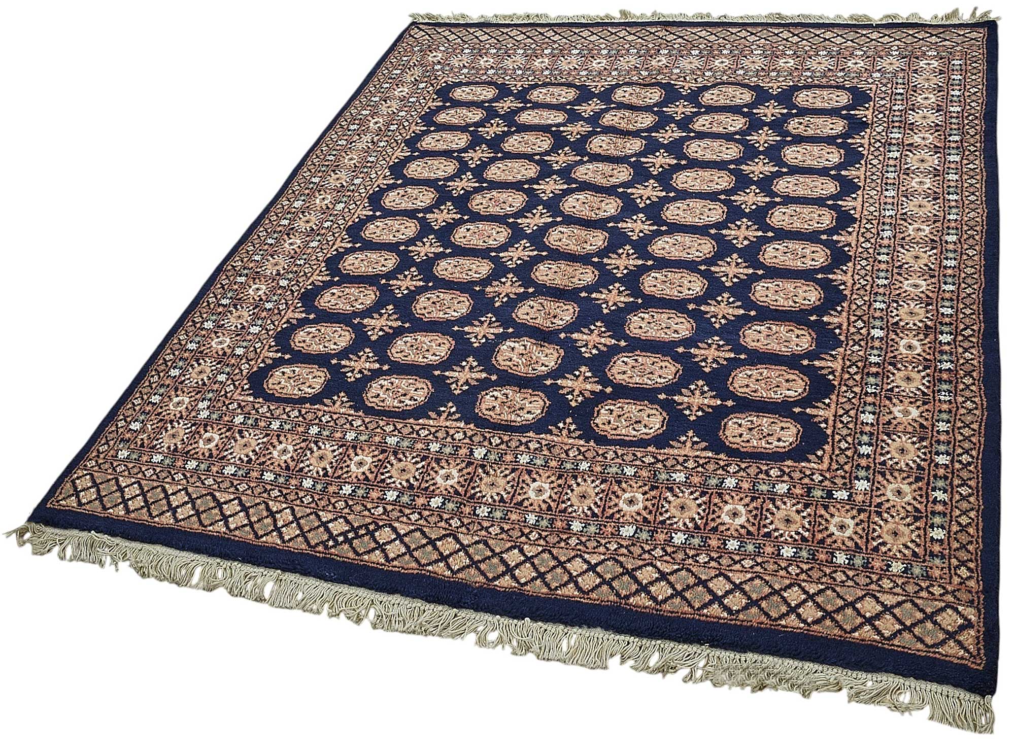 5x6 Blue Geometric Oushak Rug - 51548