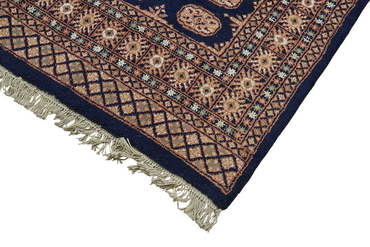 5x6 Blue Geometric Oushak Rug - 51548
