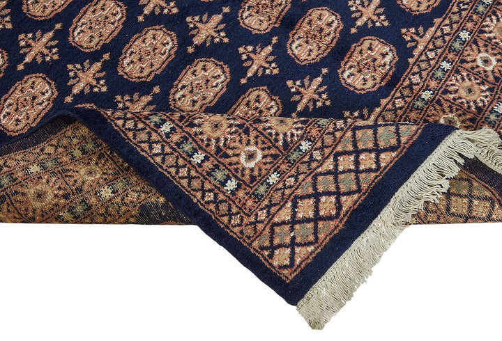 5x6 Blue Geometric Oushak Rug - 51548