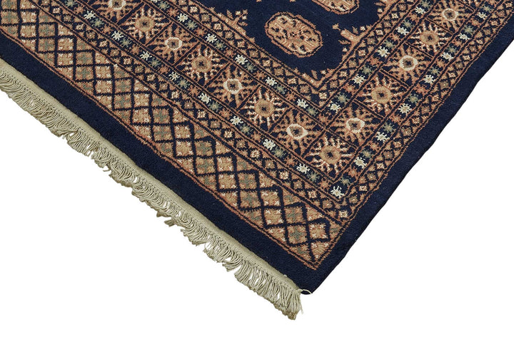 6x9 Blue Traditional Geometric Oushak Rug - 51550
