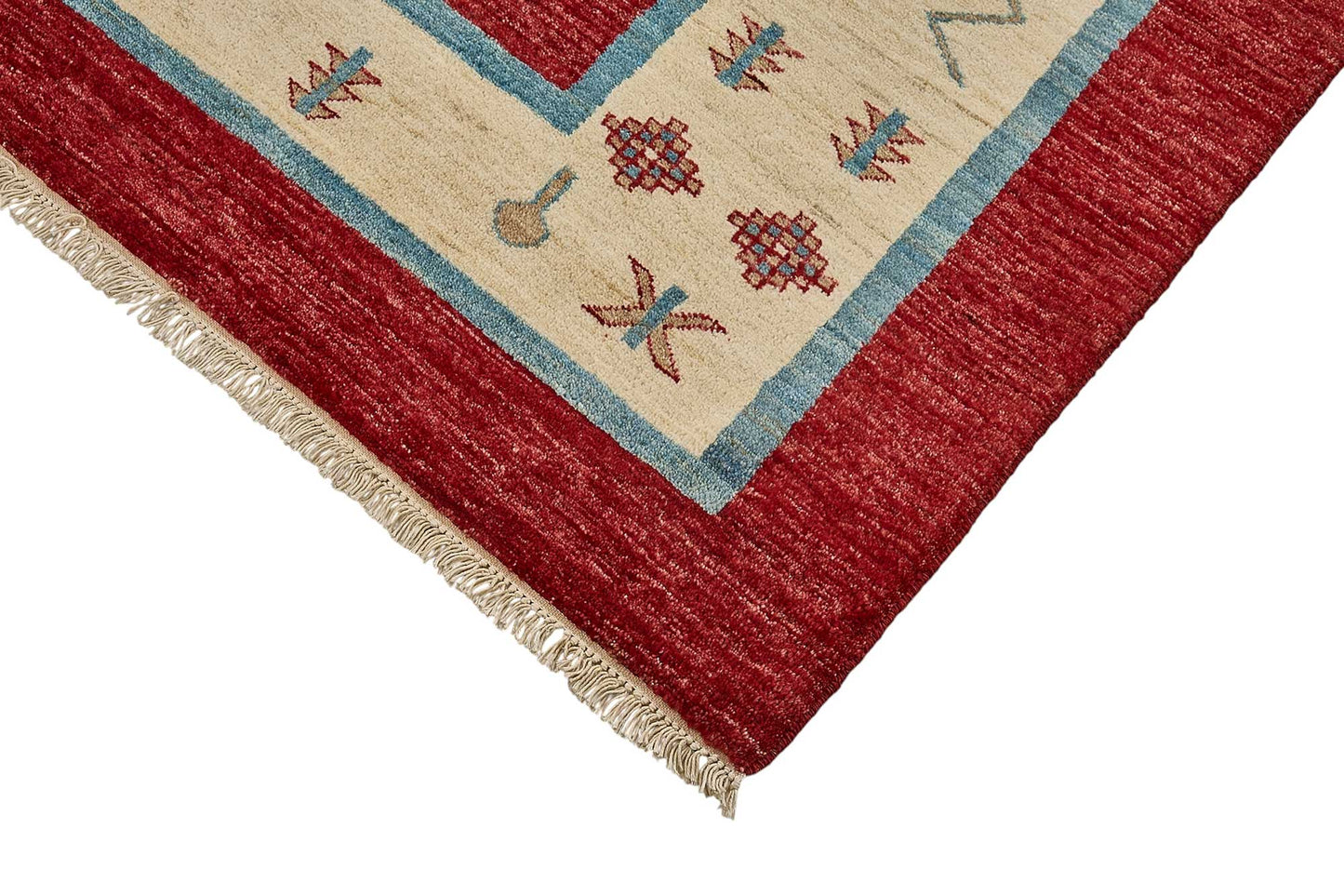 6x8 Red Turkish Tribal Oushak Rug - 51551