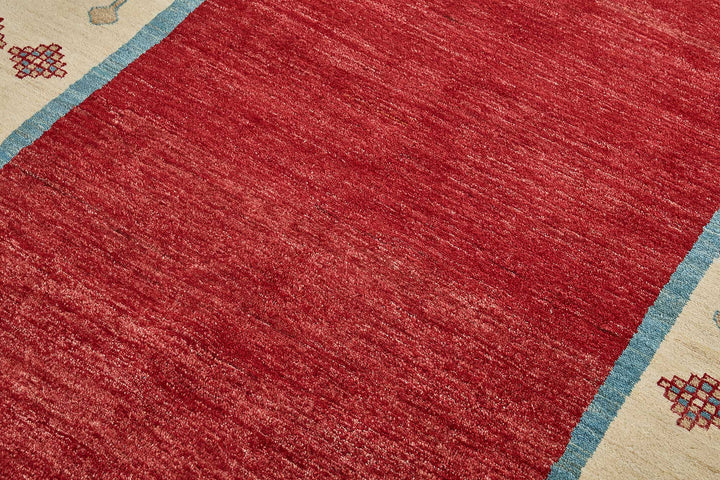 6x8 Red Turkish Tribal Oushak Rug - 51551