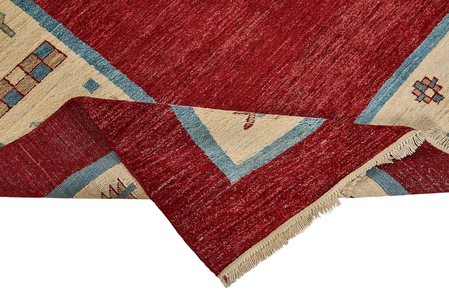 6x8 Red Turkish Tribal Oushak Rug - 51551