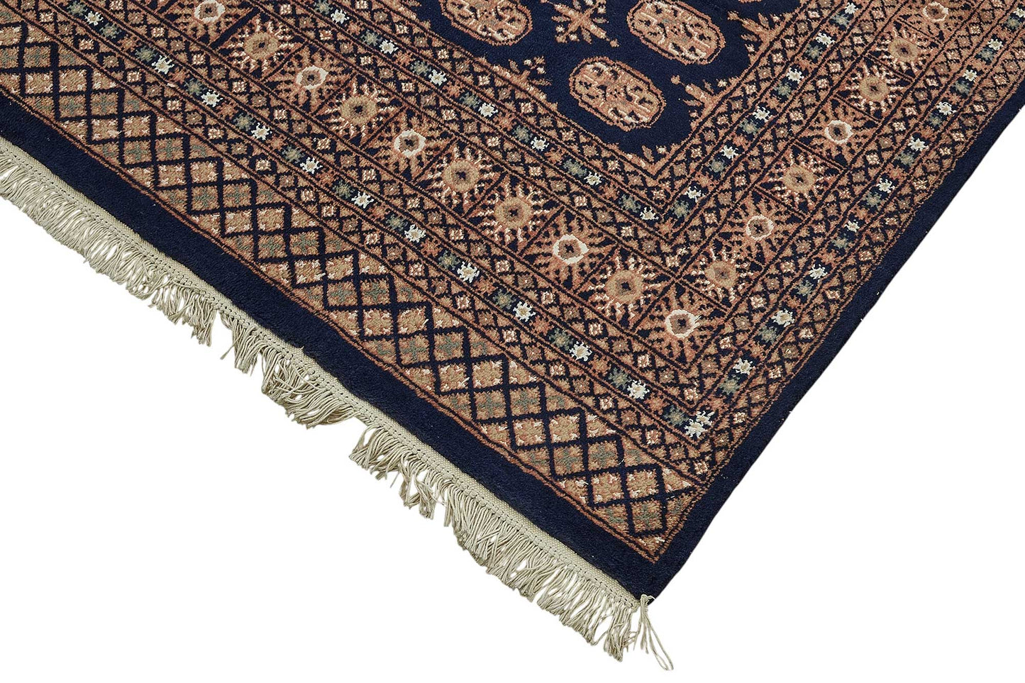 6x9 Blue Geometric Oushak Rug - 51552