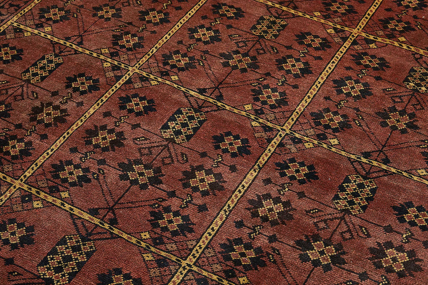 7x9 Red Handmade Tribal Geometric Oushak Rug - 51553