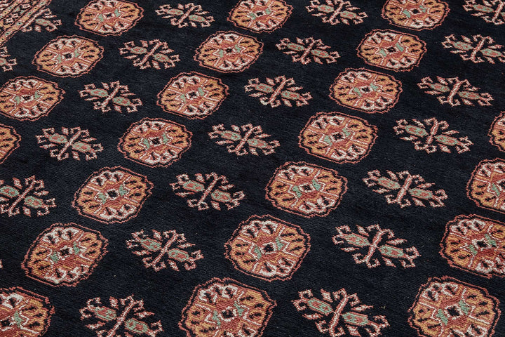 6x9 Blue Traditional Geometric Oushak Rug - 51554