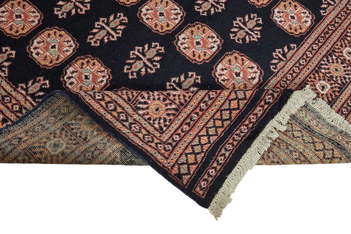 6x9 Blue Traditional Geometric Oushak Rug - 51554