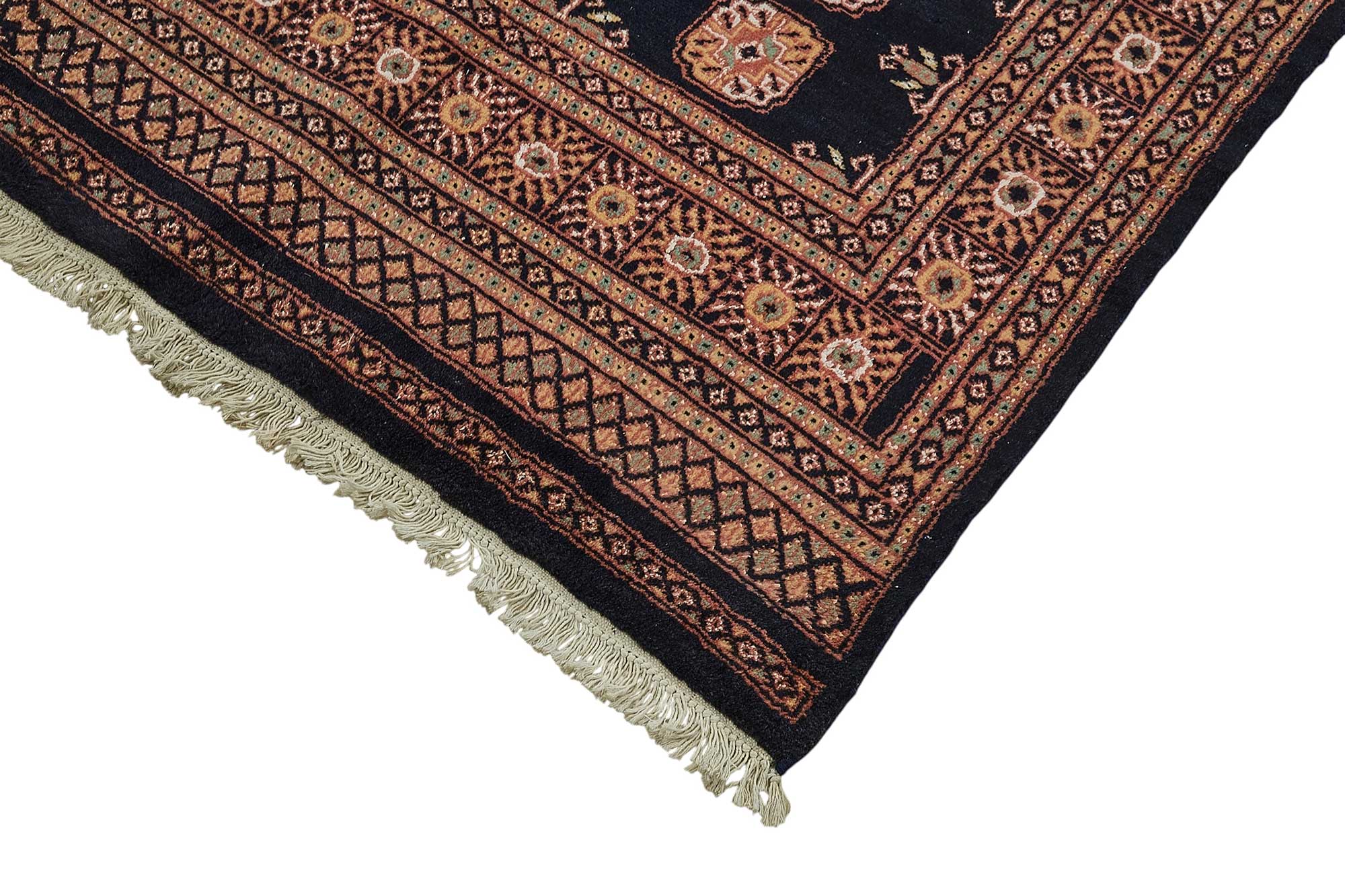6x9 Blue Geometric Oushak Rug - 51556