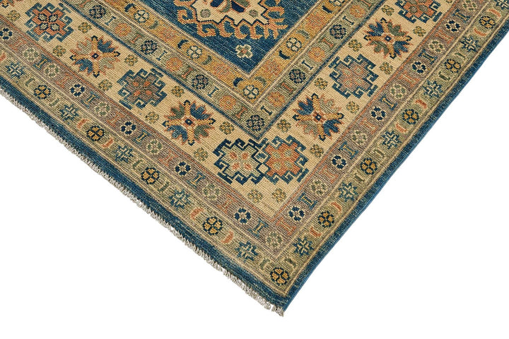 6x8 Blue Turkish Medallion Oushak Rug - 51563