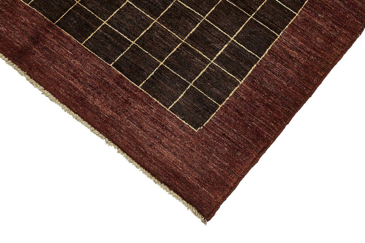 5x6 Brown Geometric Oushak Rug - 51564