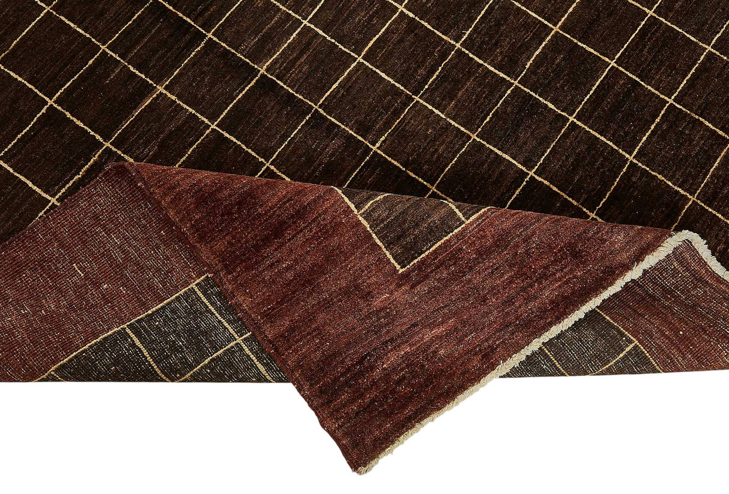 5x6 Brown Geometric Oushak Rug - 51564
