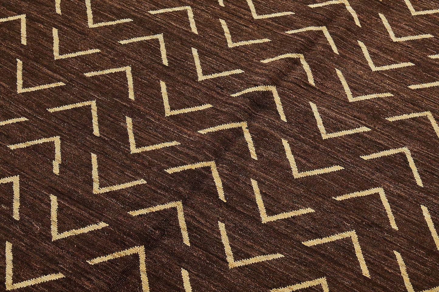 5x7 Brown Geometric Oushak Rug - 51568