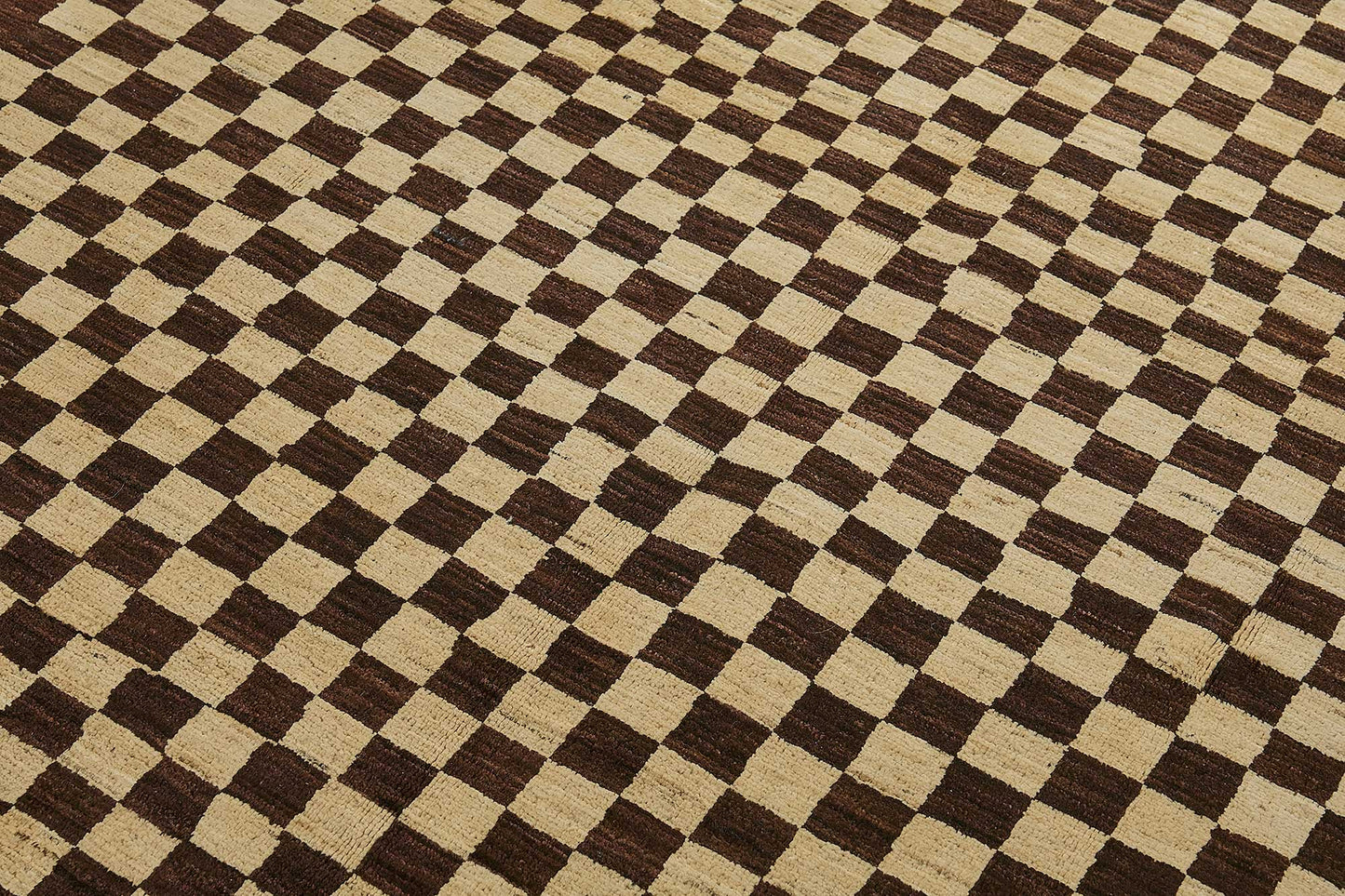 6x7 Brown Handmade Geometric Oushak Rug - 51569