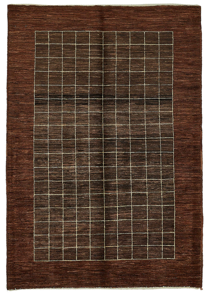 4x6 Brown Traditional Geometric Oushak Rug - 51574