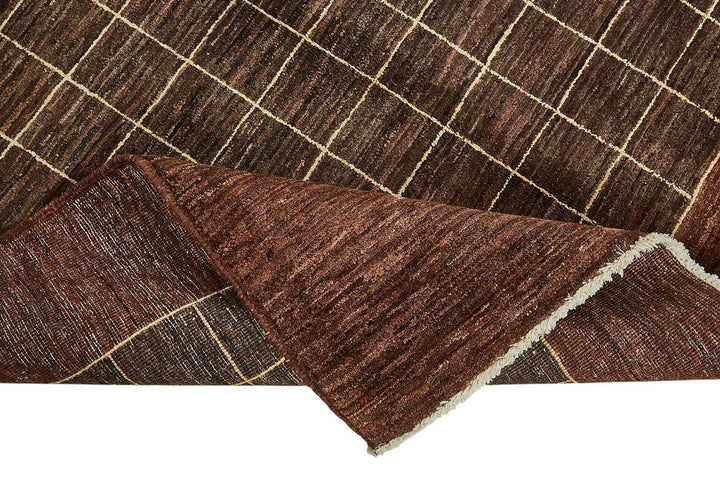 4x6 Brown Traditional Geometric Oushak Rug - 51574