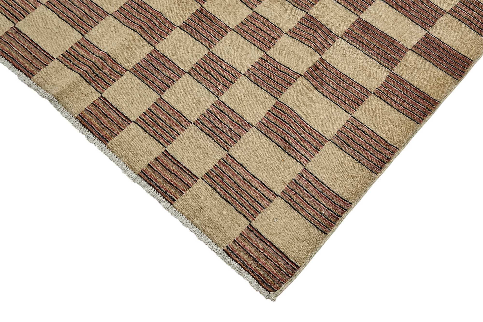 9x11 Beige Geometric Oushak Rug - 51576