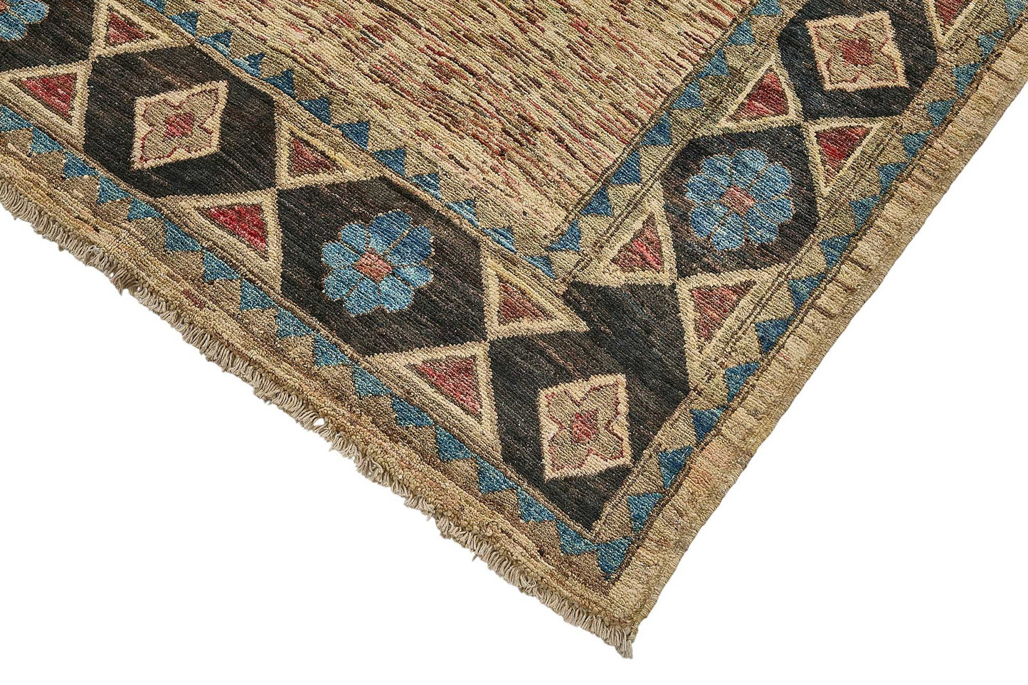 7x10 Beige Turkish Contemporary Oushak Rug - 51579