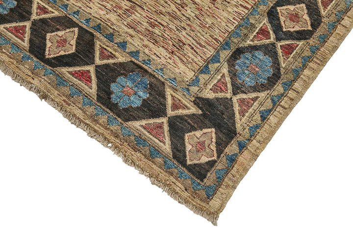 7x10 Beige Turkish Contemporary Oushak Rug - 51579