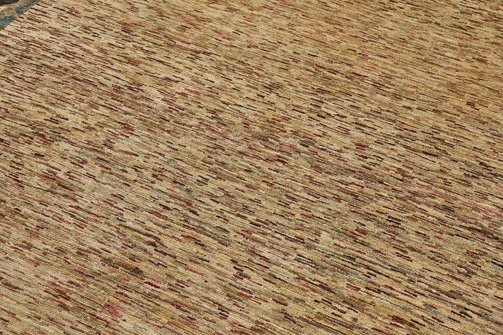 7x10 Beige Turkish Contemporary Oushak Rug - 51579