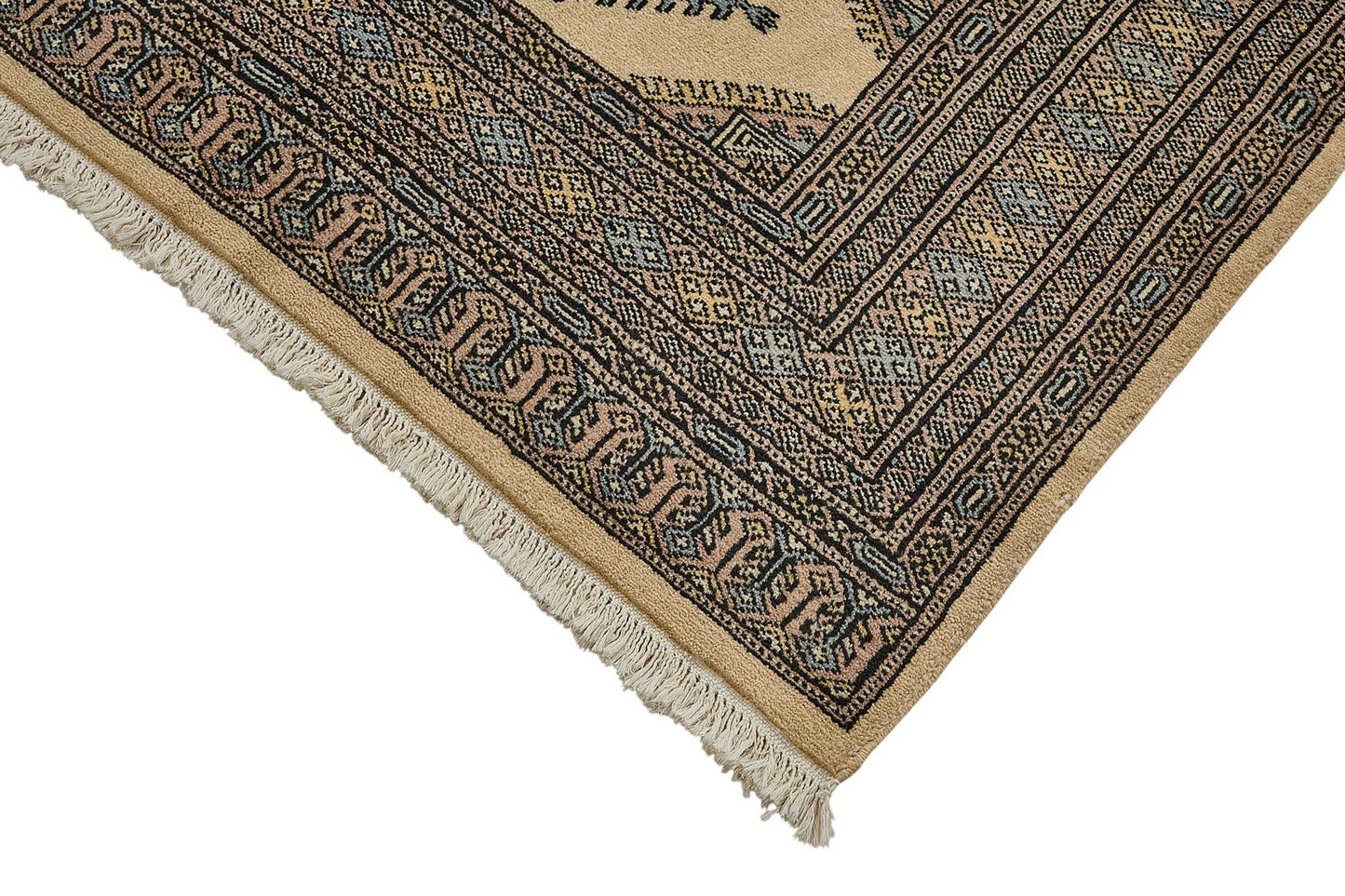 6x9 Beige Traditional Geometric Oushak Rug - 51582