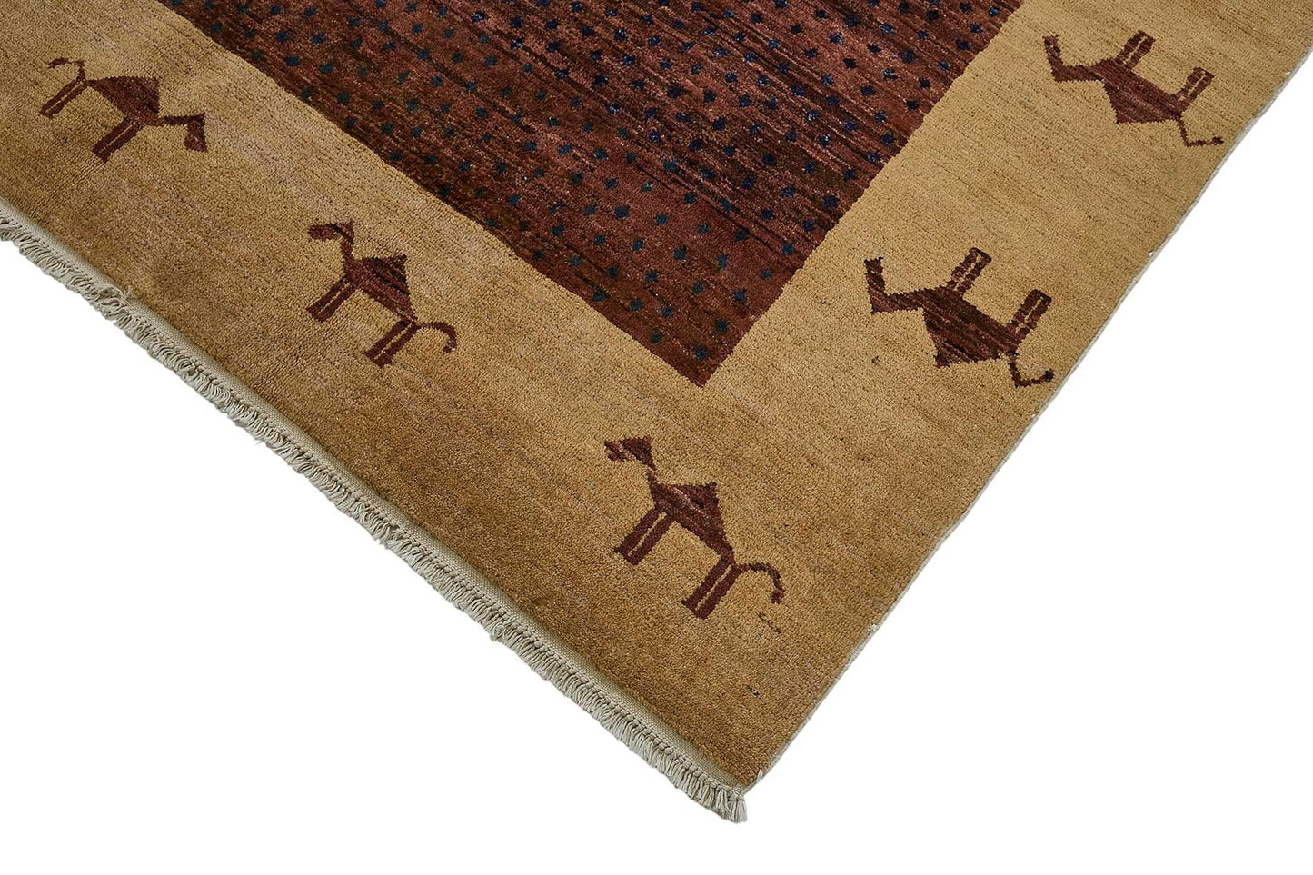 6x9 Red Handmade Tribal Oushak Rug - 51585
