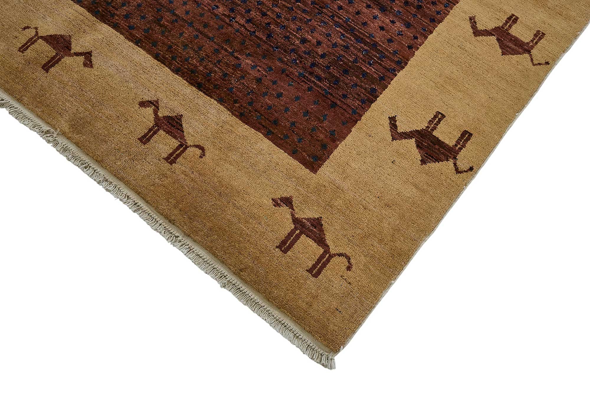 6x9 Red Handmade Tribal Oushak Rug - 51585