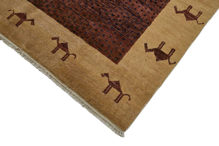 6x9 Red Handmade Tribal Oushak Rug - 51585