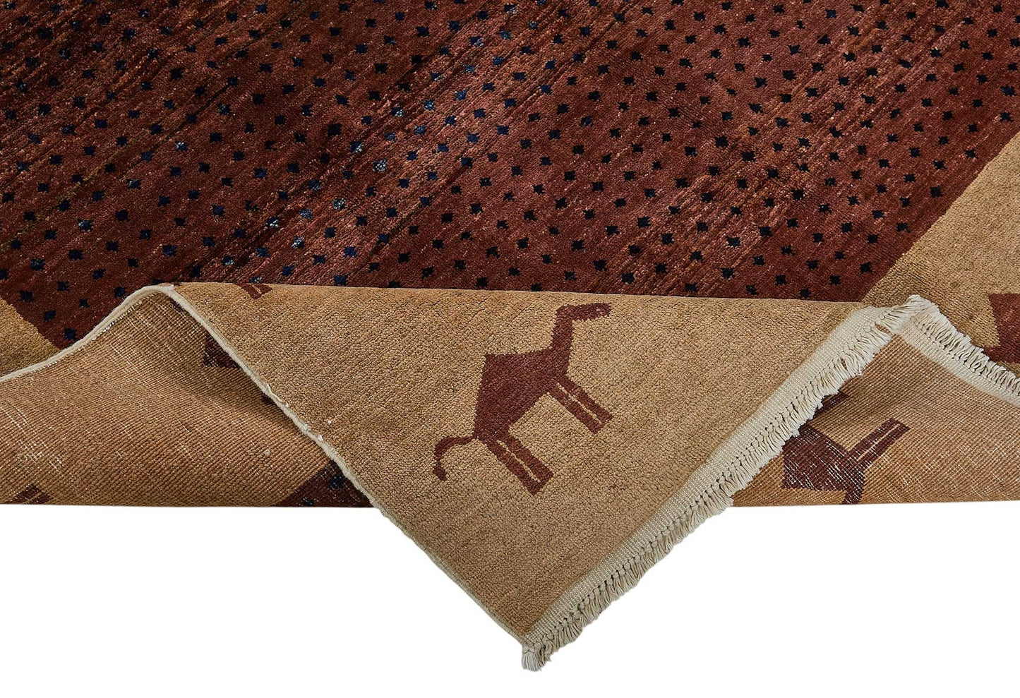 6x9 Red Handmade Tribal Oushak Rug - 51585