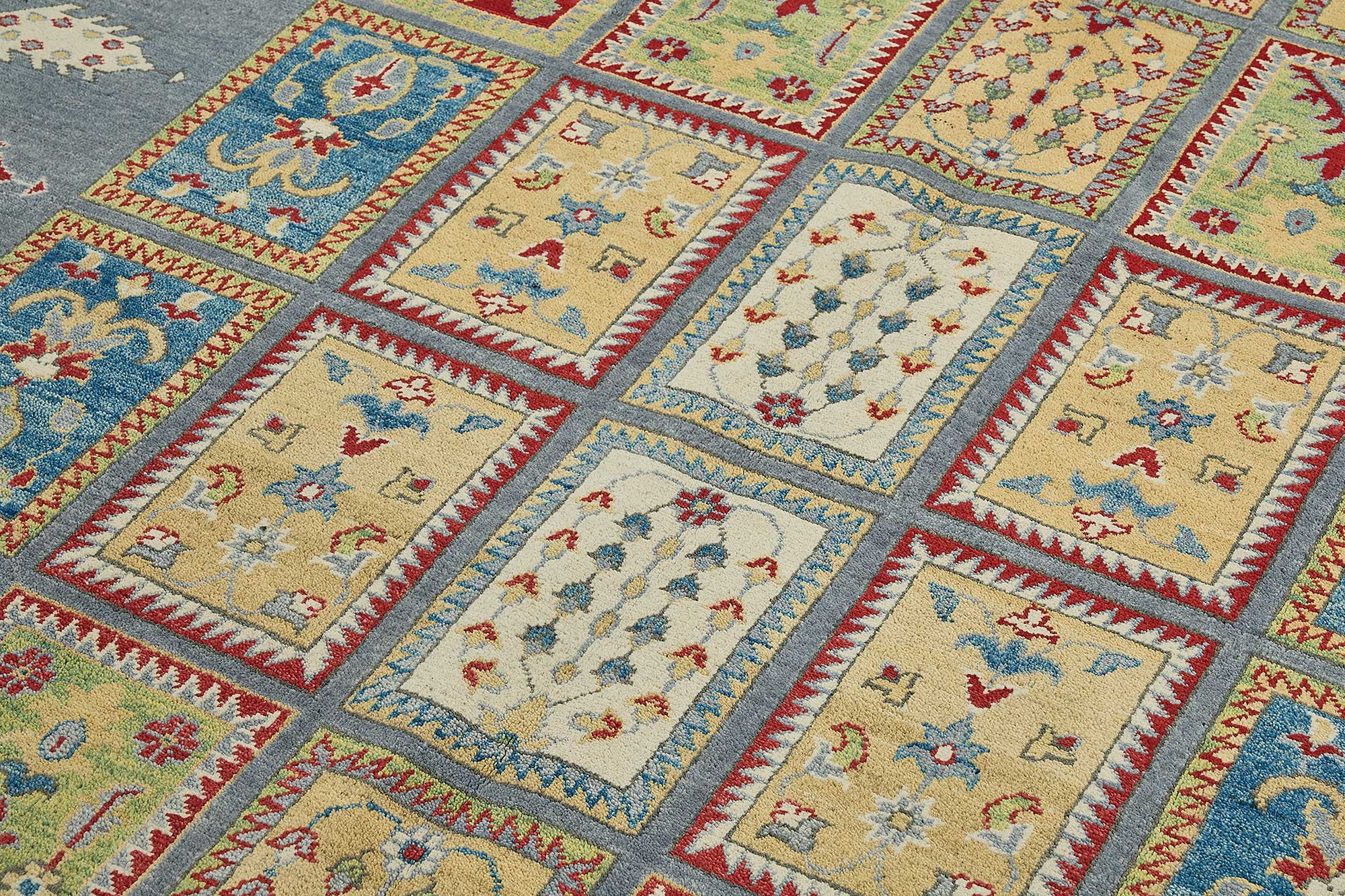 7x10 Blue Handmade Contemporary Oushak Rug - 51590