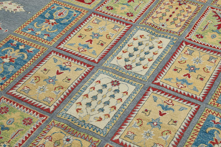 7x10 Blue Handmade Contemporary Oushak Rug - 51590