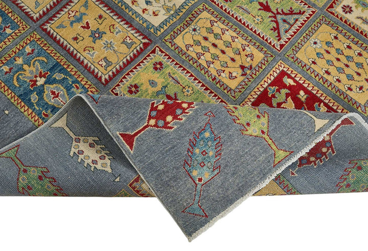 7x10 Blue Handmade Contemporary Oushak Rug - 51590