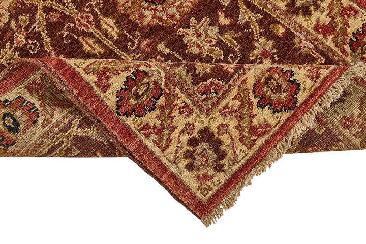 3x10 Red Floral Oushak Rug - 51596