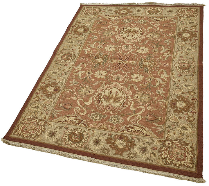 4x6 Red Floral Oushak Rug - 51600