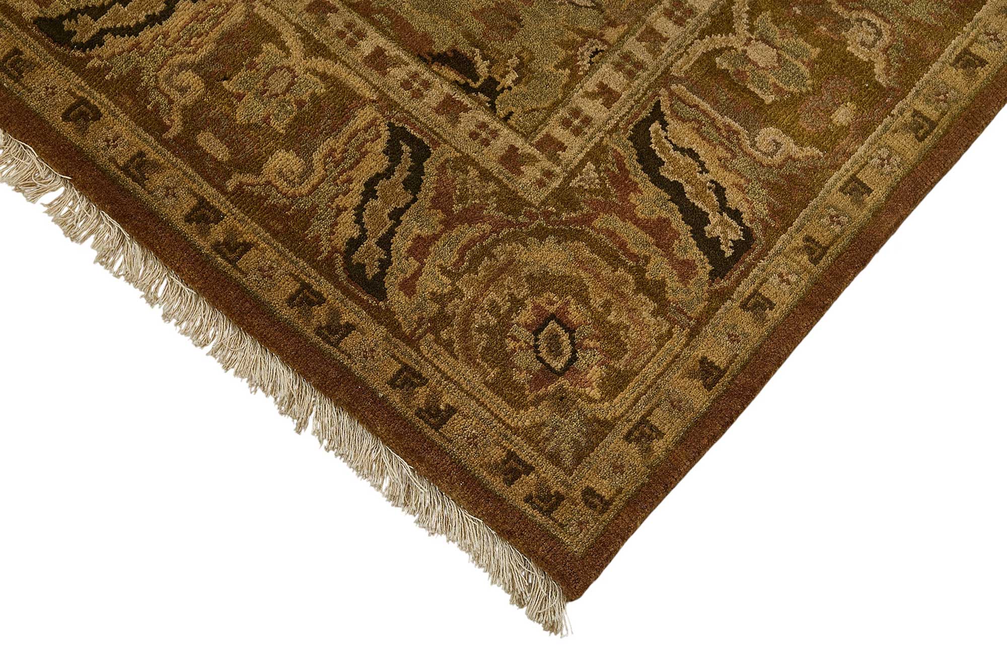 4x6 Red Traditional Medallion Oushak Rug - 51601