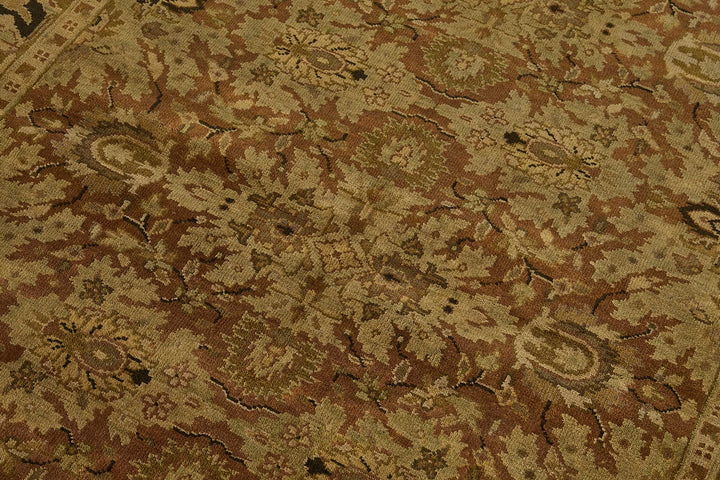 4x6 Red Traditional Medallion Oushak Rug - 51601