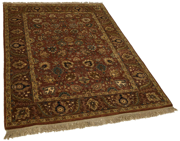 4x6 Red Floral Oushak Rug - 51604