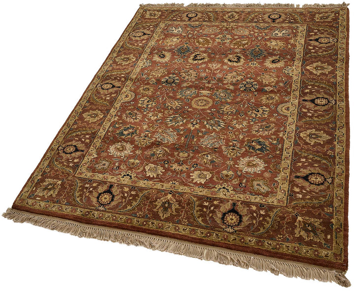 4x6 Red Floral Oushak Rug - 51604