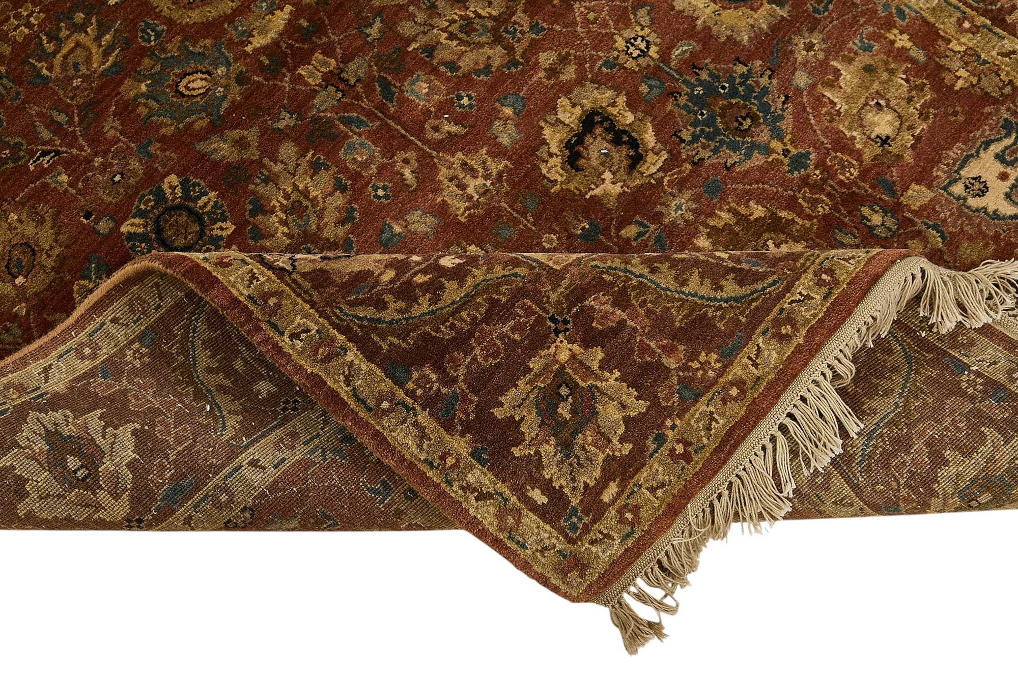 4x6 Red Floral Oushak Rug - 51604