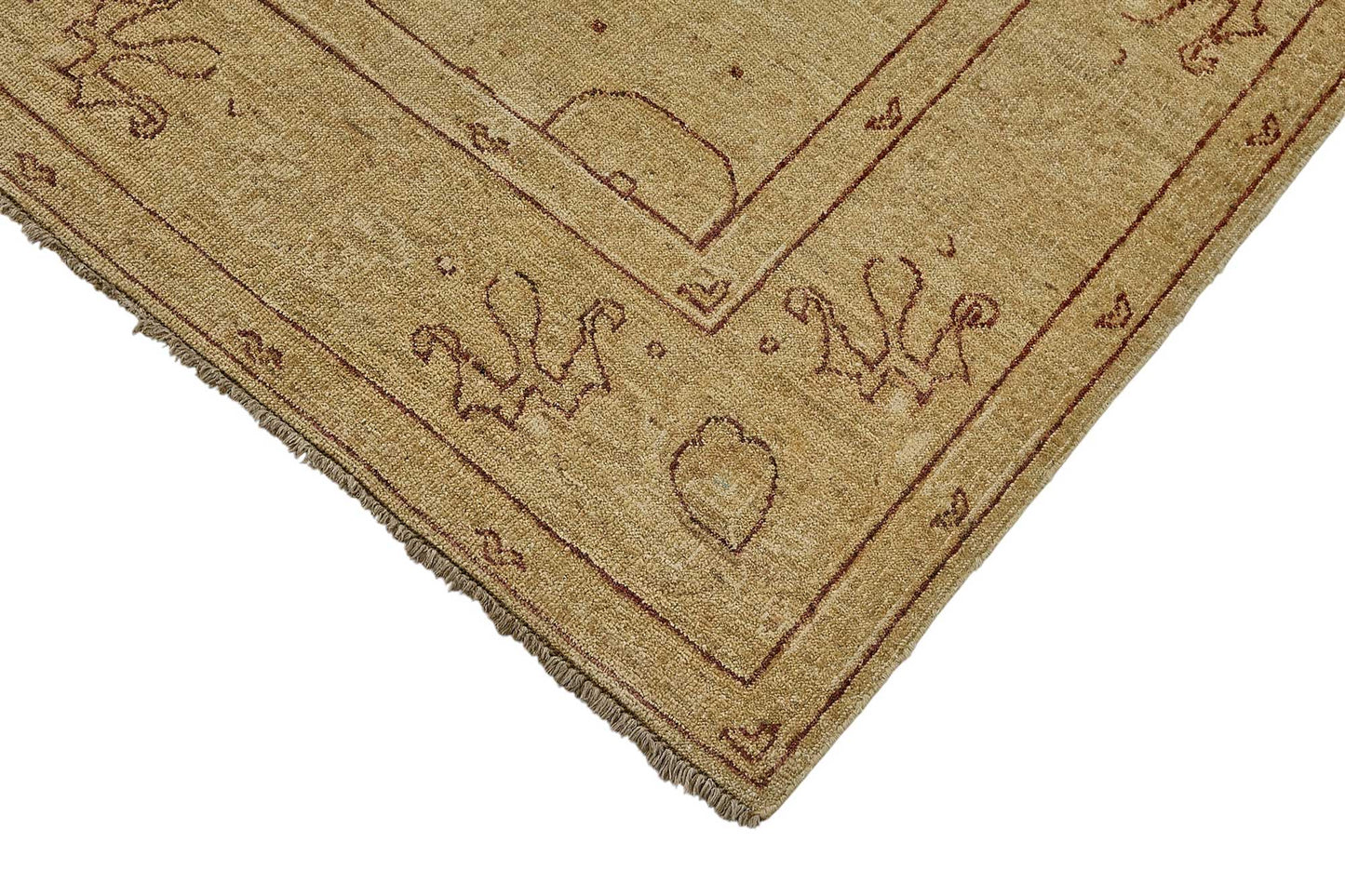 6x9 Beige Traditional Medallion Oushak Rug - 51605