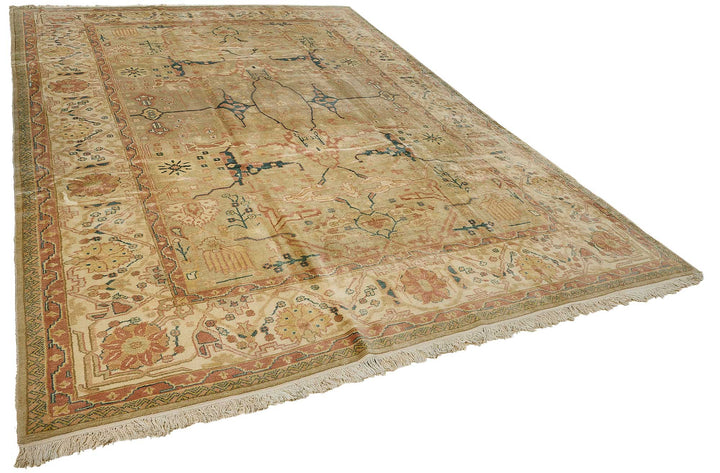 9x12 Beige Medallion Oushak Rug - 51612