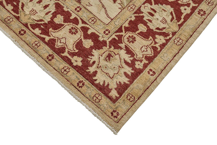 8x10 Beige Turkish Floral Oushak Rug - 51615